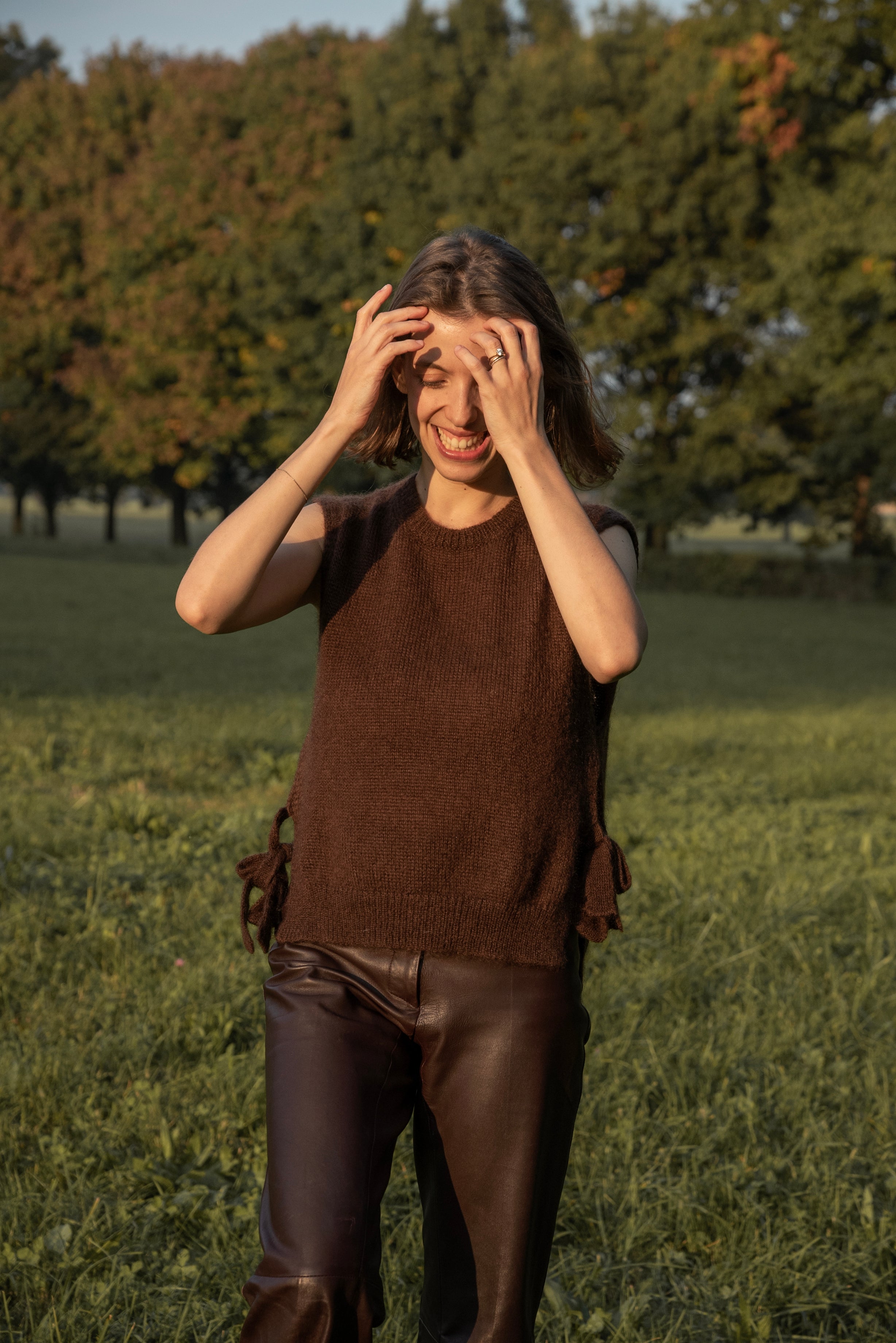 Daphne Sweater Vest | Fondente