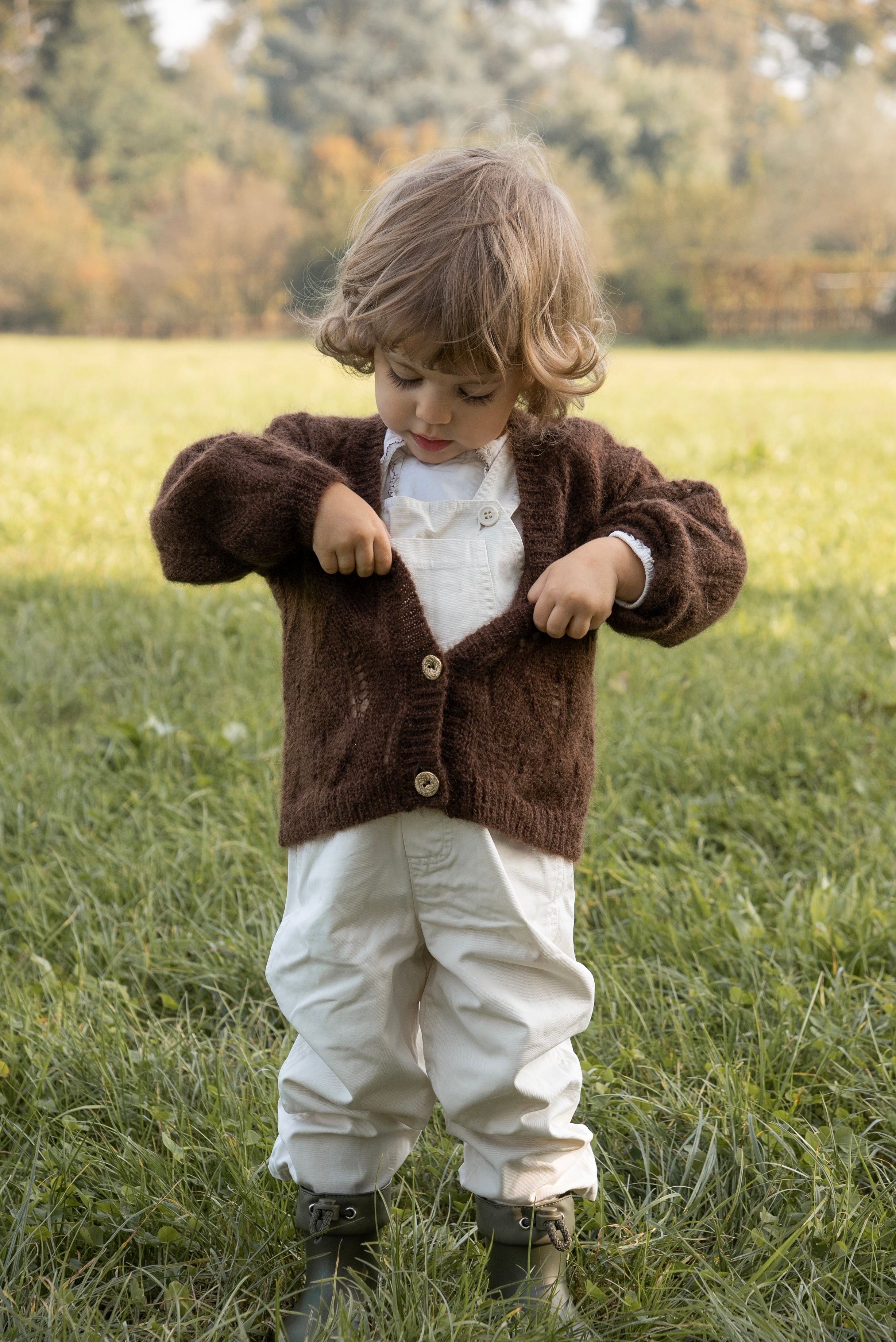 Little Camilla Cardigan | Fondente