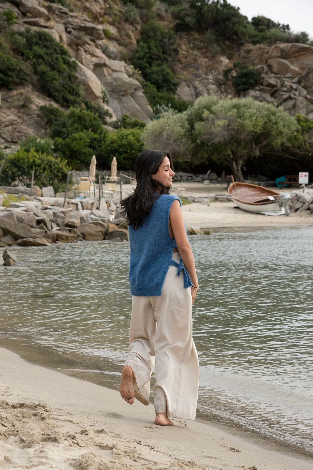 Daphne Sweater Vest | Denim